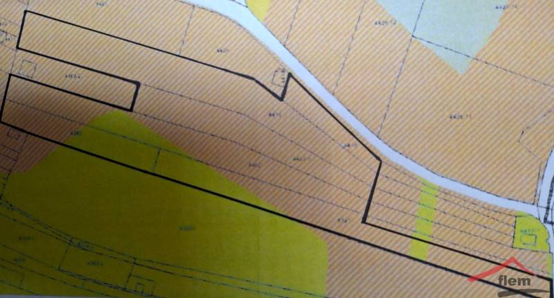 Rekreációs telkek terve Vráble településen, a Vinice utcában.