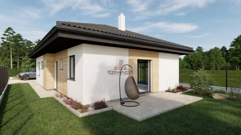 Családi ház a Kostolná utcában, Drahovo-ban terasszal és kerti bútorokkal.