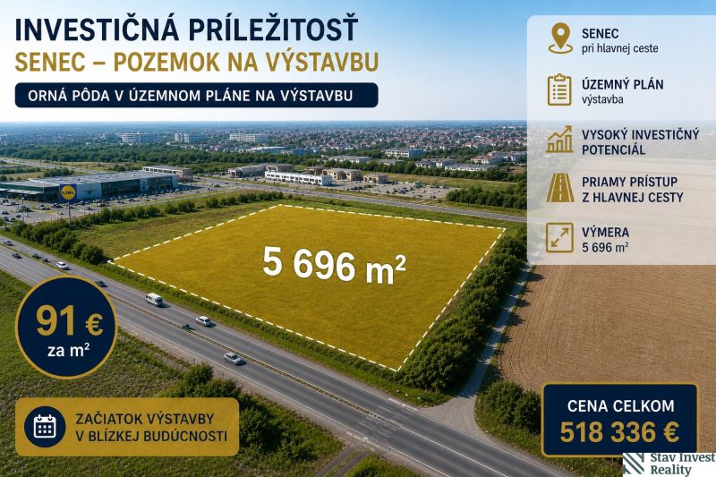 Építési telek Szencen, 5 696 m²-es területtel, alkalmas építkezésre.