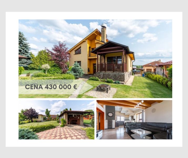 Családi ház Eperjesen gyönyörű kerttel és kényelmes terasszal. Ár: 430 000 €.