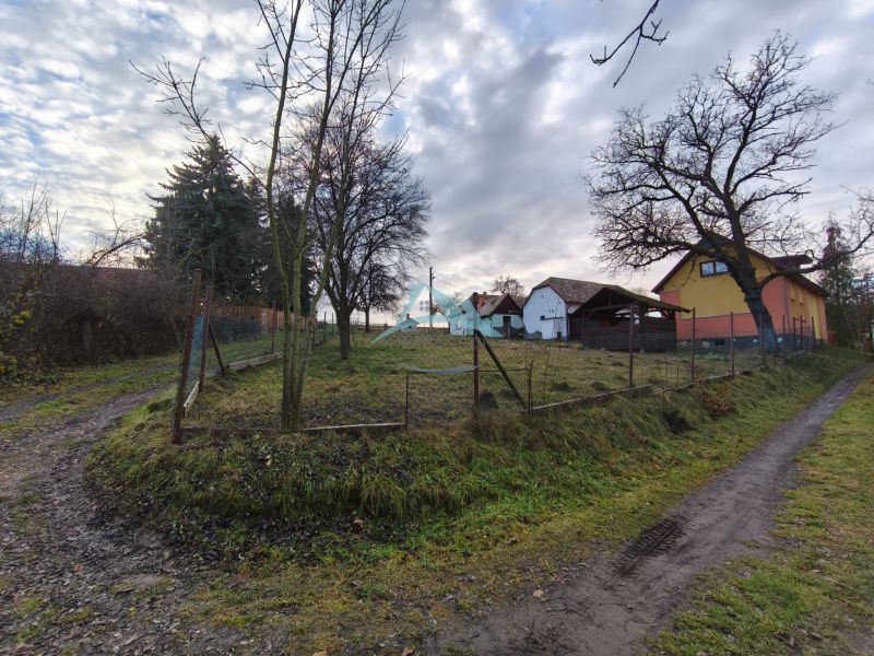 Családi ház Prielohun, Alsósztregován, bekerített kerttel, fákkal és bejárati úttal.
