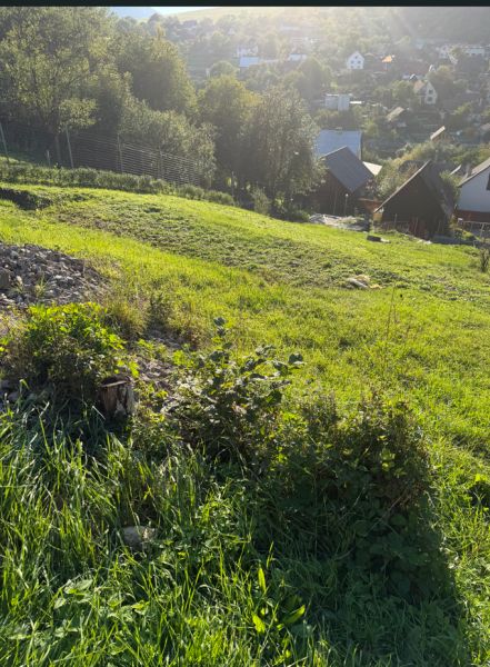Kert a Košecké Podhradie utcán lakhatásra alkalmas, gyönyörű kilátással a falura.